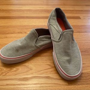 Vans Slip On grey and fluorescent pink 8